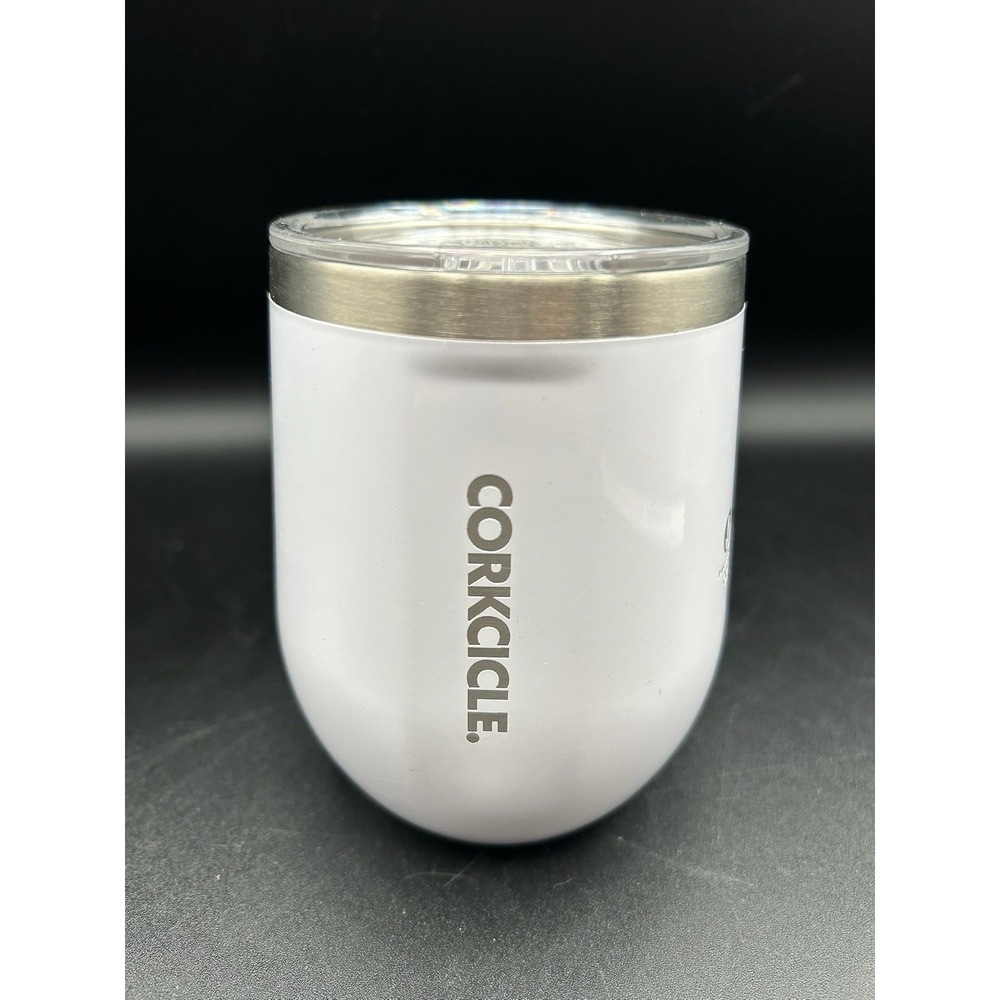 Corkcicle - Insulated Stemless Wine Tumbler with Lid White 12oz